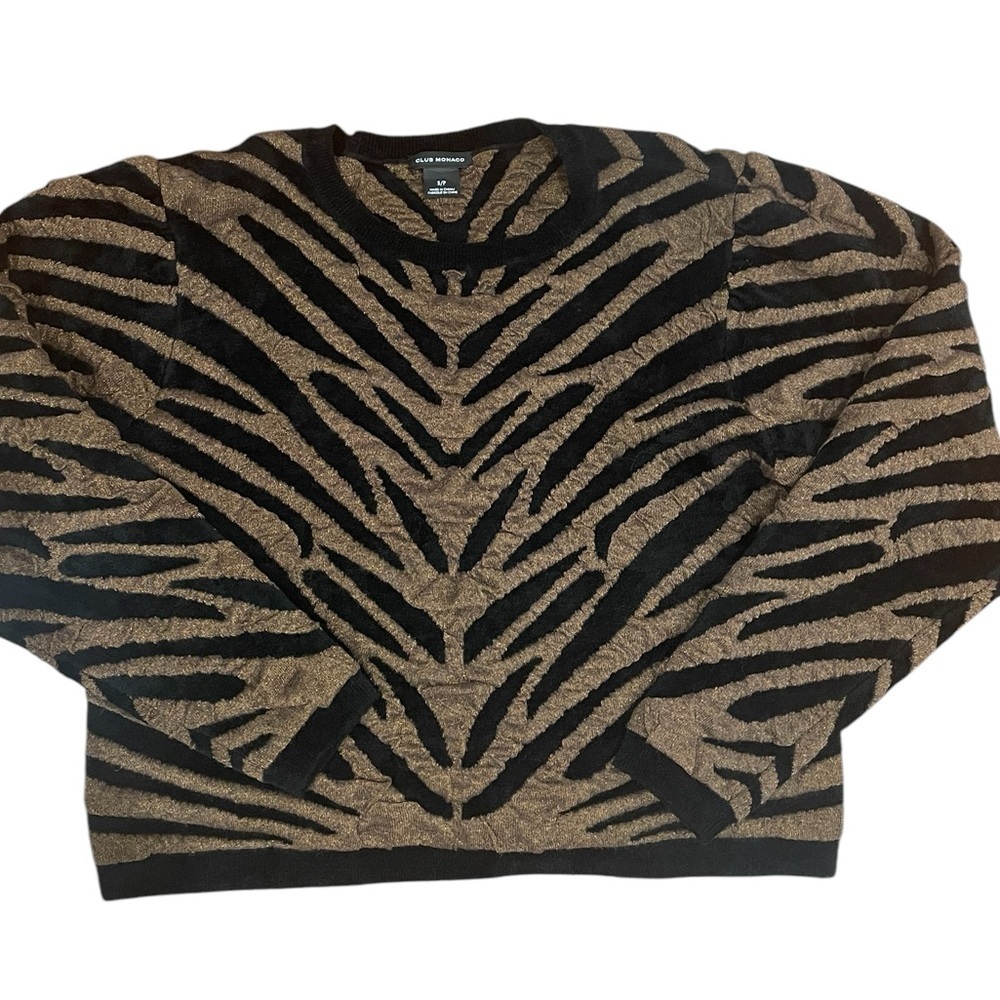 Club Monaco Animal Print Sweater | Size S